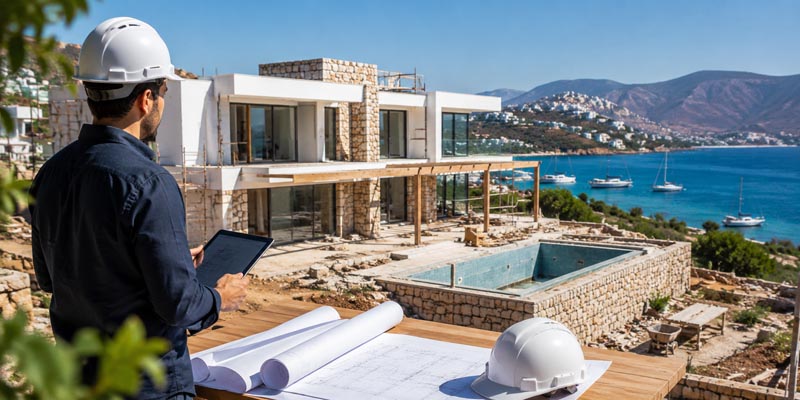 Bodrum’da Villa Yapımı Rehberi 2026 | Anahtar Teslim Villa İnşaatı | BCH İnşaat